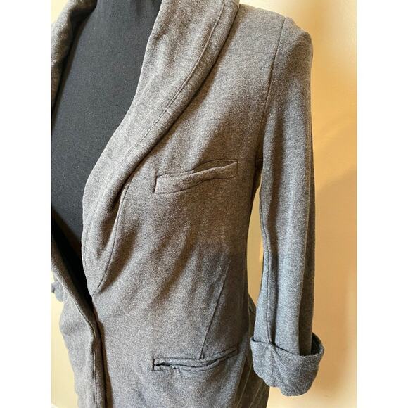 Joie Neville Knit Blazer XXS Gray Jacket Classy - Picture 4 of 7